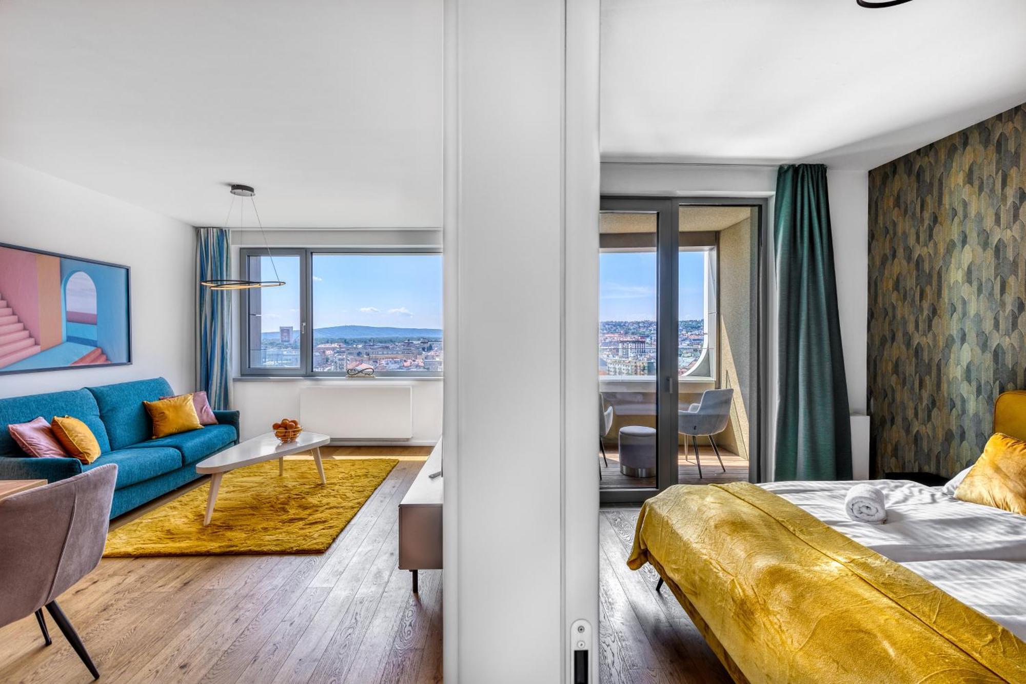 Sky Park 1 - Luxurious #Instaworthy Apartment In Downtown City Center With Included Parking, Best Address In Town Pozsony Kültér fotó
